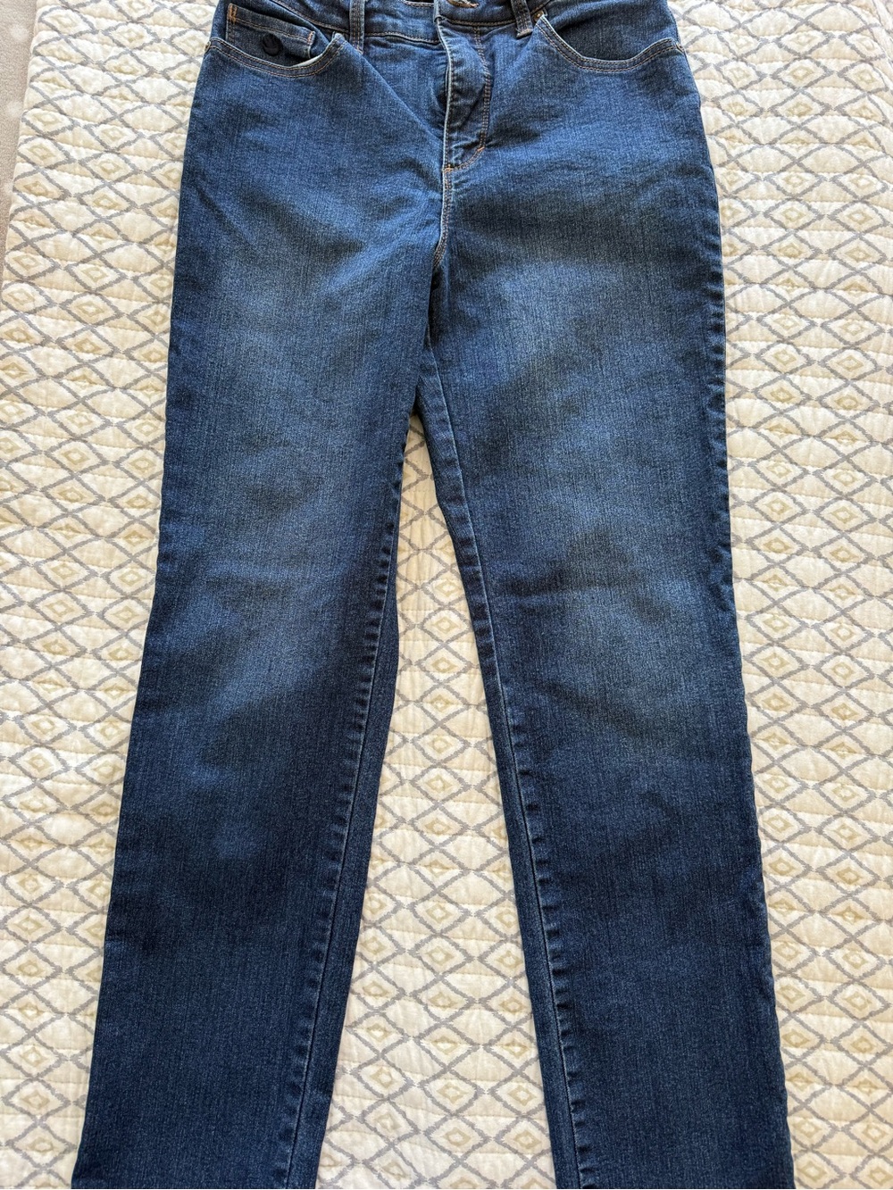 Gloria Vanderbilt Blue Straight-Leg Jeans